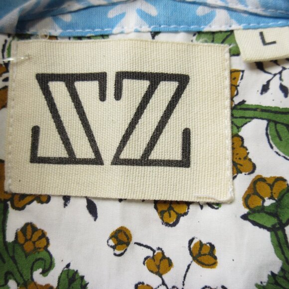 SZ Blockprint Jumpsuit Padra Print in Moss Floral Cotton One-Piece L - Picture 5 of 10